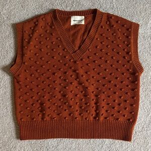 Misha And Puff Popcorn Terracotta Sweater Vest